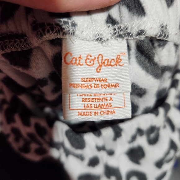 Girls cheetah print sleep pants size large - Picture 3 of 4